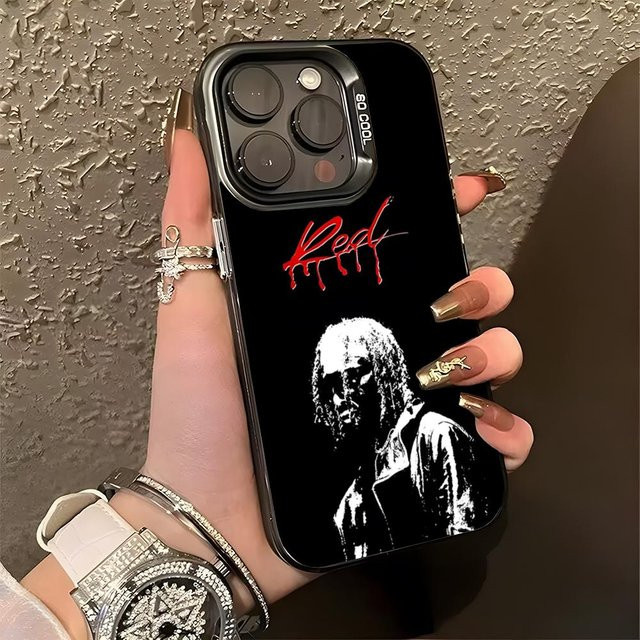 Rastar Playboi Carti Handyhülle Matt in Silber und Mehrfarbig für iPhone 17 Air 16 15 14 Pro 13 12 Plus 11 7 8 Max Luxus Cover - Bild 1