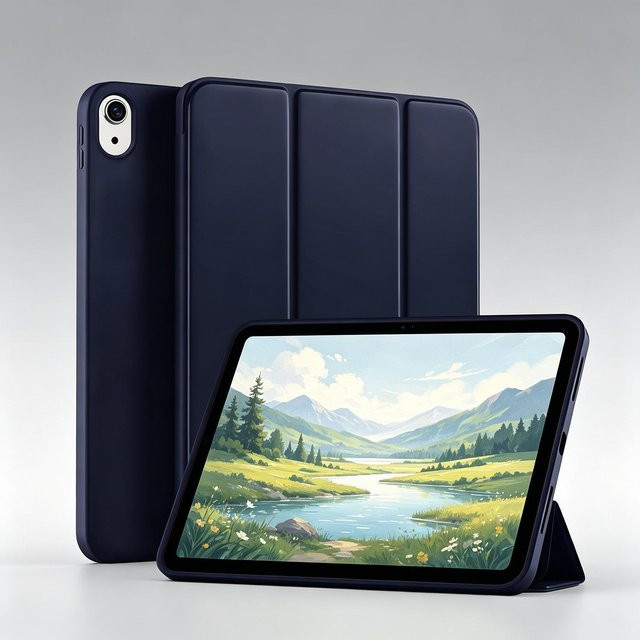 Magnetisches Smart Cover Flip Hülle für Apple iPad 11. Generation 11 Zoll und iPad 10. Generation 10,9 Zoll in Blau - Bild 1