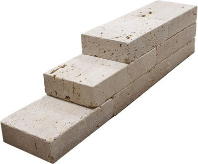 WOHNRAUSCH Travertin-Mauersteine beige, 0,5 m² - Bild 1
