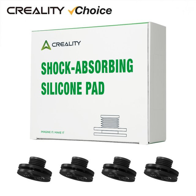 Creality Stoßdämpfendes Silikonpad Set in Schwarz für K1, K1 Max, K1C, K1 SE und Ender-3 V3 Serie - Bild 1