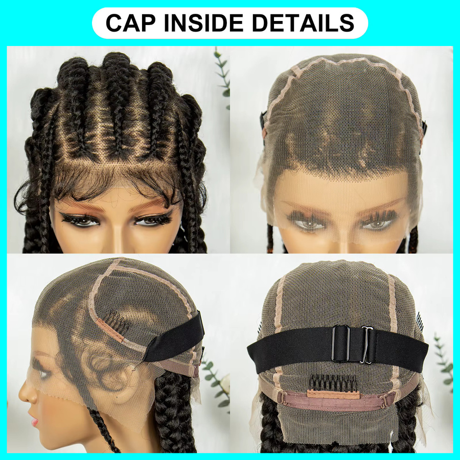 KIMA Perücke Cornrow Braids, synthetisch, Damen - Bild 4