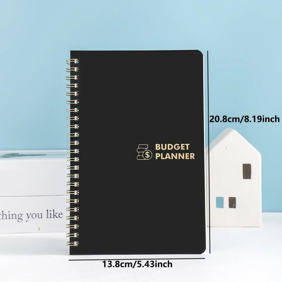 Undatiertes Budget Planer Notebook mit 50 Blättern aus PVC Hardcover und Ausgaben Tracker - Bild 2