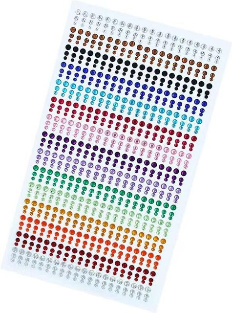 SZwatch Strasssteine Make-up Zubehör, blau, glänzend, Unisex - Bild 1