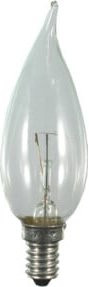 Scharnberger Hasenbein Windstoßkerze E14 klar 25W 230V 35 x 100 mm - Bild 1