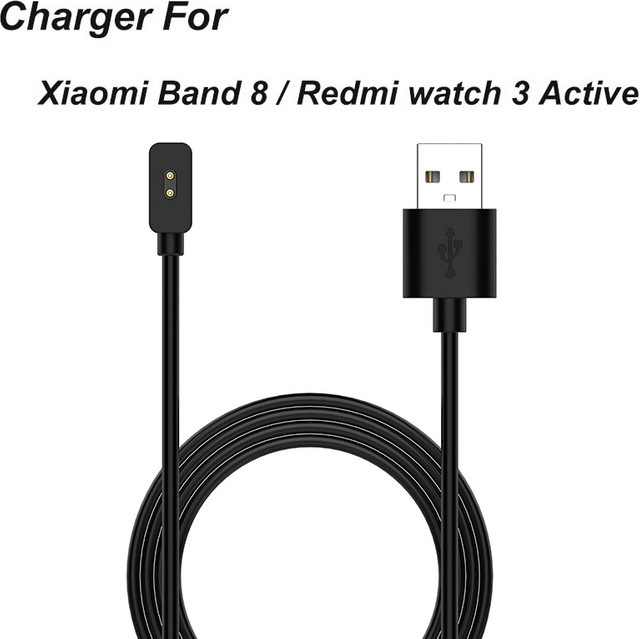 Xiaomi USB-Ladegerät für Mi Band 8 und Mi Band 9 Fitness-Tracker, Ladekabel in Schwarz - Bild 1