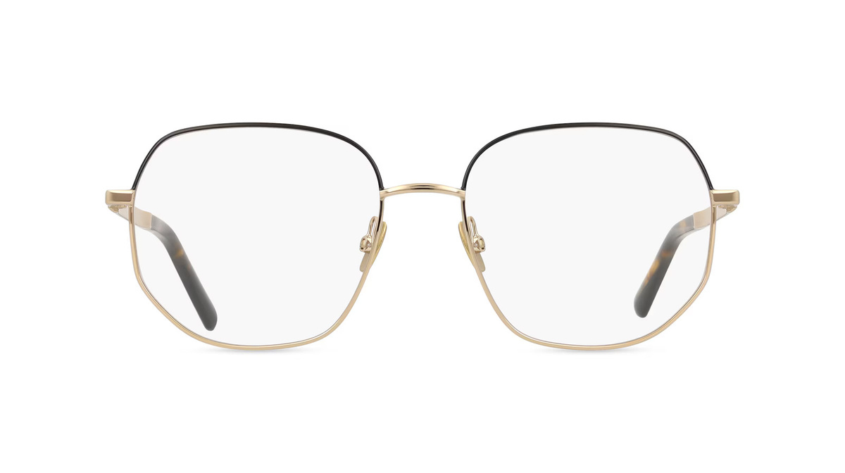 Sandro 4037 Korrektionsbrille, Unisex, Vollrand, Rund, Metall, schwarz, gold - Bild 1
