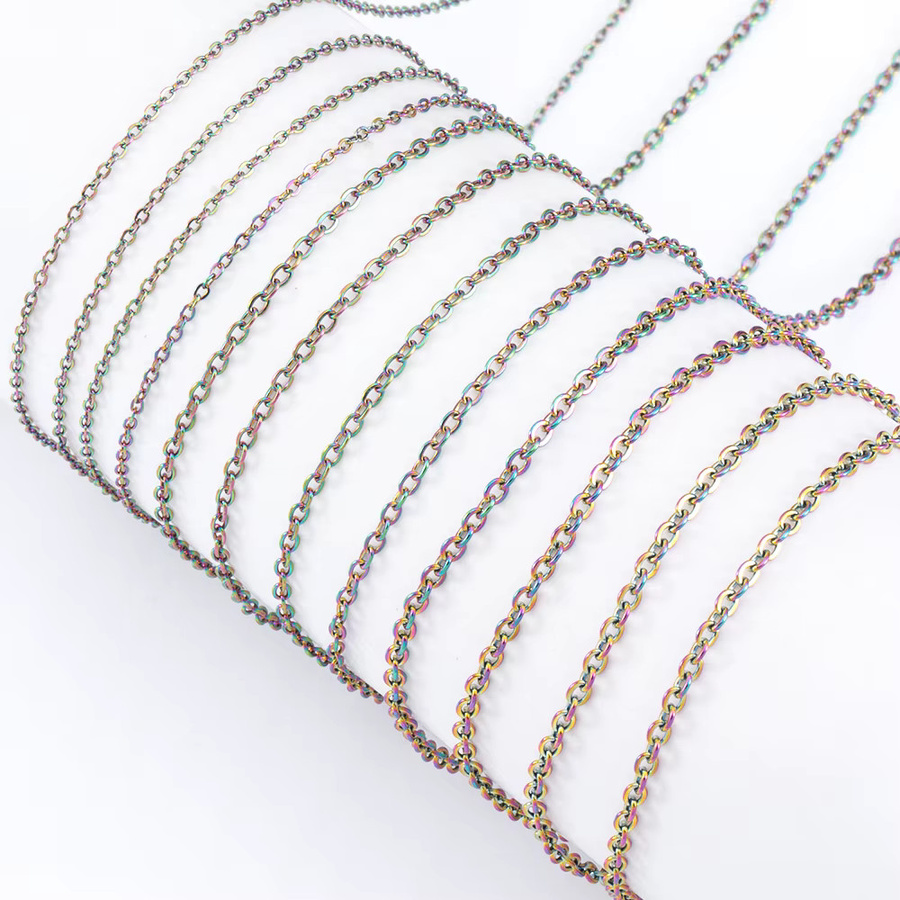 MINGXUAN Gliederkette Edelstahl, Unisex - Bild 2