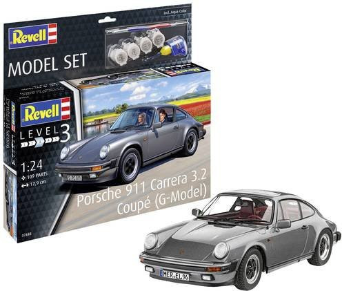 Revell Porsche 911 Carrera 3.2 Coupé (G-Model), Automodell Bausatz, 1:24 - Bild 1