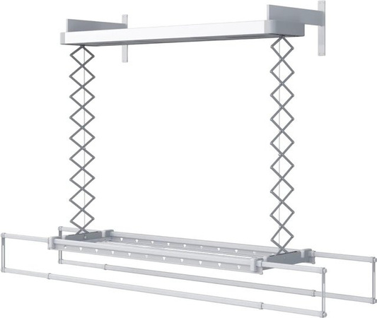 Foxydry Pro Elektrischer Wand Wäscheständer mit Fernbedienung, Steel Gray, Breite: 160 cm, Trockenlänge 20 m