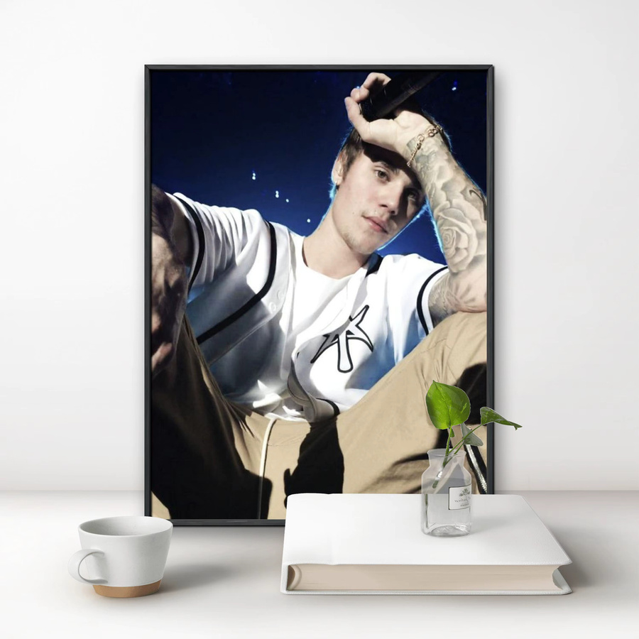 Potdemiel Justin Bieber 5D DIY Vollrund-Diamantmalerei Ästhetische Dekoration für Wohnzimmer und Schlafzimmer B: 40 cm, H: 30 cm - Bild 2