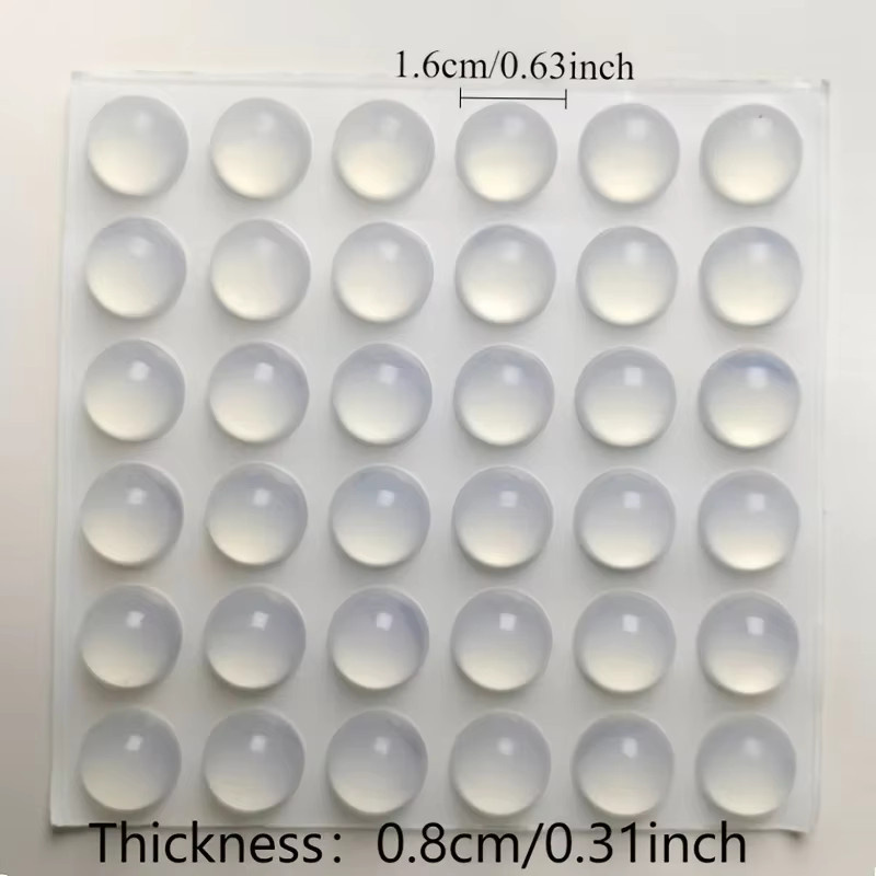Selbstklebende, rutschfeste Gummiauflage für Möbel in Transparent, geräuschreduzierend und kollisionssicher - Bild 5