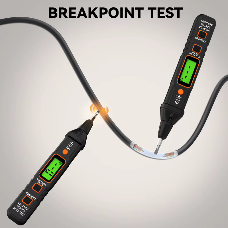 POROMETISTO VT06 Smart Induktiver Spannungsprüfer in Schwarz, NCV Kontinuitätstester und Spannungstest-Stift für AC 12-300V - Bild 5