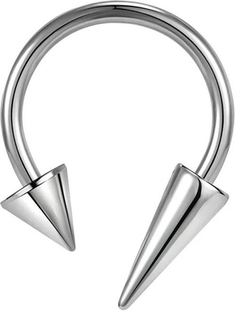 YULIN Septum Ring Edelstahl, 12mm, Silber, Unisex - Bild 1