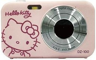 Yashica DZ-100 Hello Kitty Kompaktkamera in Pink mit USB-C Anschluss - Bild 1