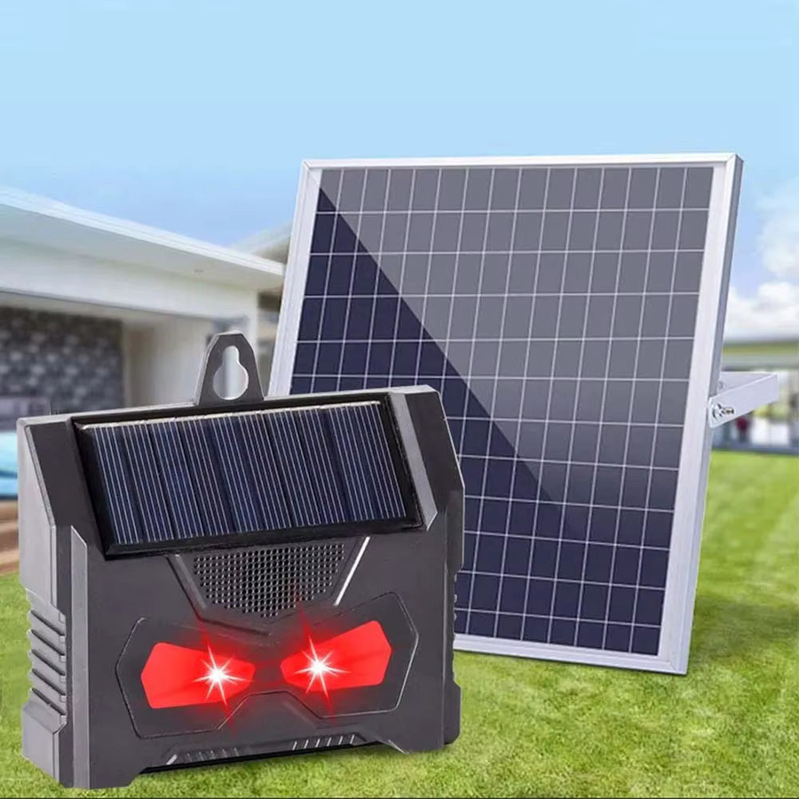 SAIJZEK 2er Set Solarbetriebene Ultraschall-Rattenvertreiber in Schwarz, IP66 wasserdicht für den Außenbereich - Bild 3