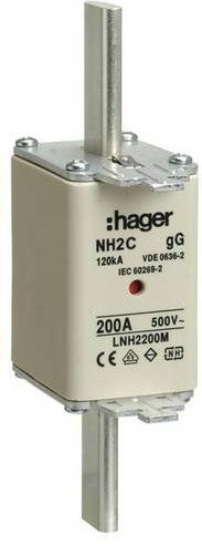 Hager NH-Sicherung LNH2200M 200A Set aus 3 Stück in Weiß - Bild 1