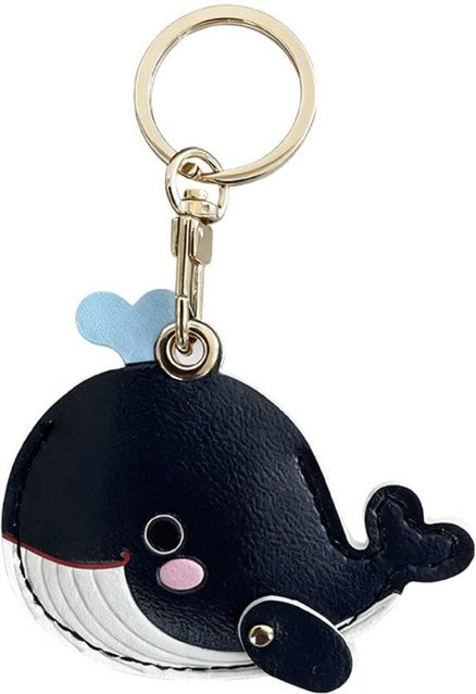 dalabjng Schlüsselanhänger Leder, schwarz, Unisex - Bild 1
