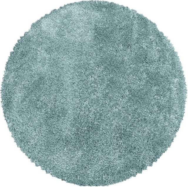 Ayyildiz Hochflorteppich Fluffy Shaggy Blau Rund Durchmesser: 200 cm - Bild 1
