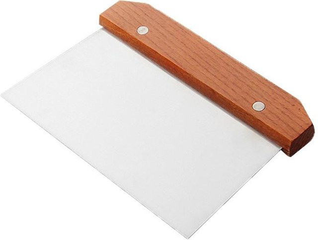 SEEQS Teigschaber aus Edelstahl und Holz in Weiß - Bild 1