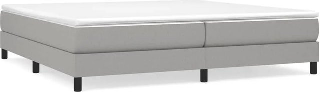 vidaXL Boxspringbett aus Stoff in Grau, B/T: 200 x 200 cm - Bild 1