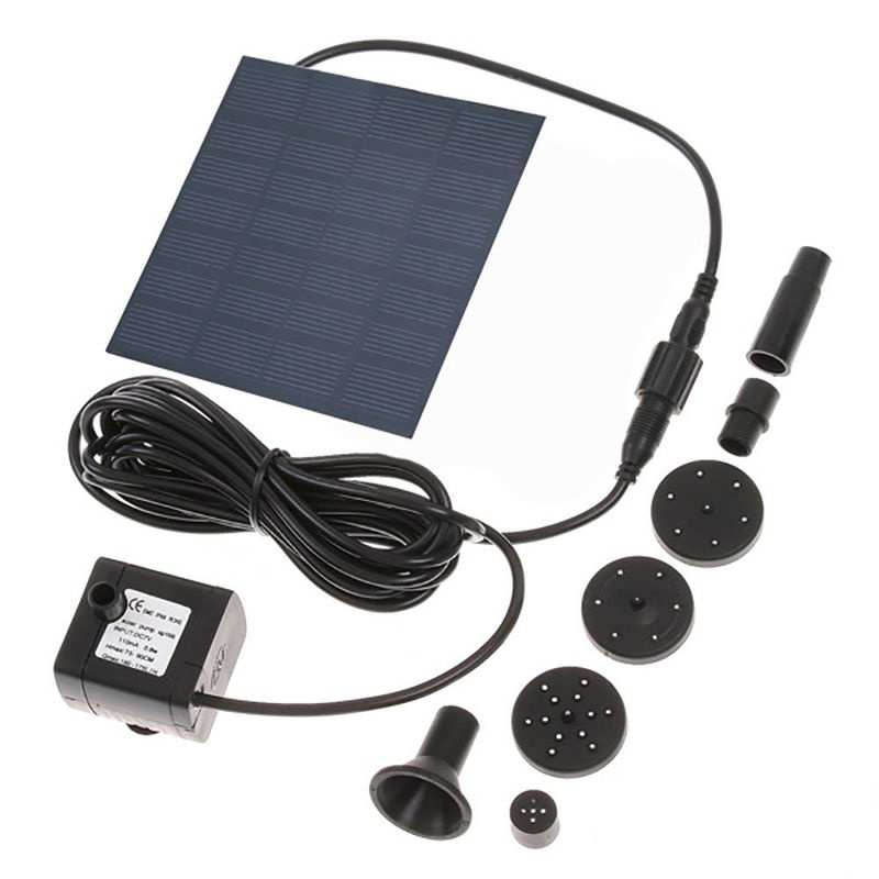 Solarbetriebene Decdeal Pumpe in Schwarz - Bild 3