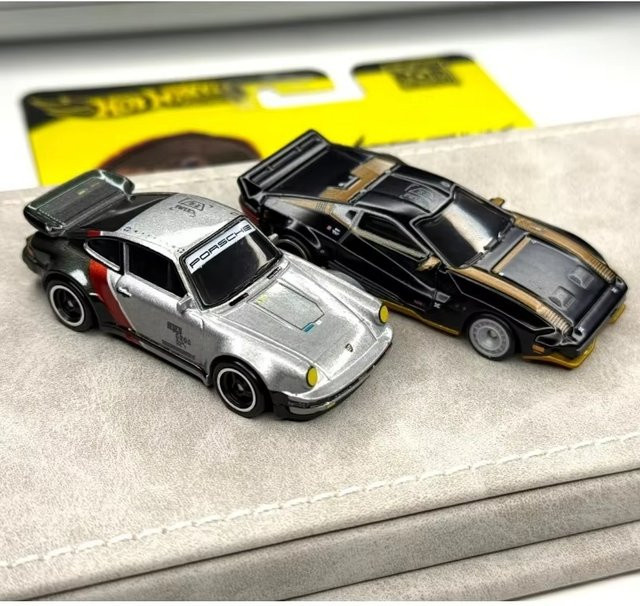 Hot Wheels Cyberpunk 2077 Porsche, Modellauto, 1:64, Druckguss - Bild 1