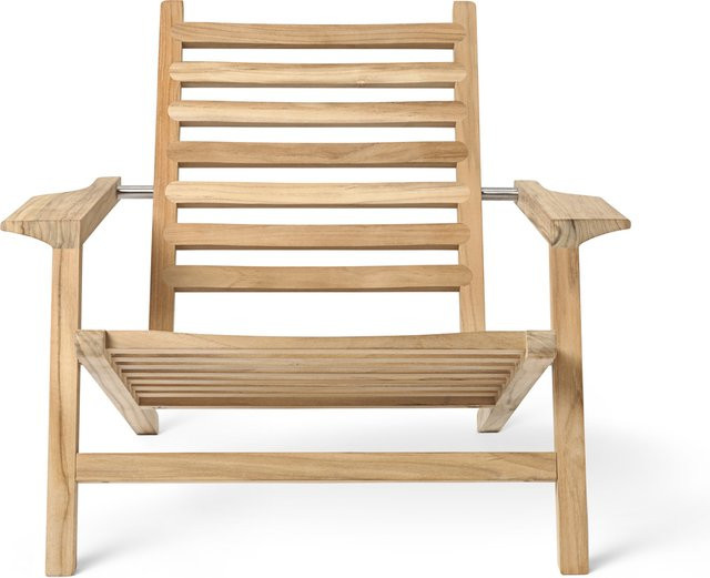 Carl Hansen & Søn Ah603 Outdoor Deck Chair Liegestuhl aus Teakholz in Braun - Bild 1