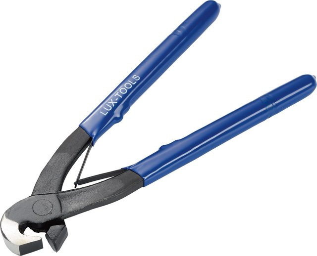 LUX-TOOLS Fliesenlochzange Classic in Blau aus Stahl und Kunststoff, Länge: 200 mm - Bild 1