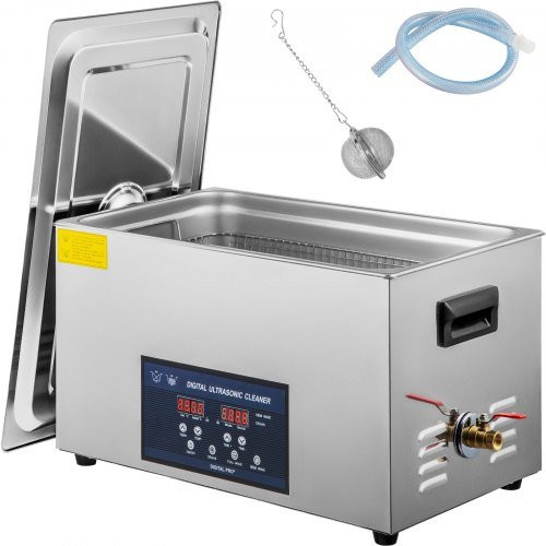 VEVOR Ultraschallreiniger 30 L aus Edelstahl in Silber mit Heizfunktion und dualer Reinigungsleistung 28/40 kHz für Schmuck, Brillen und Zahnheilkunde - Bild 1