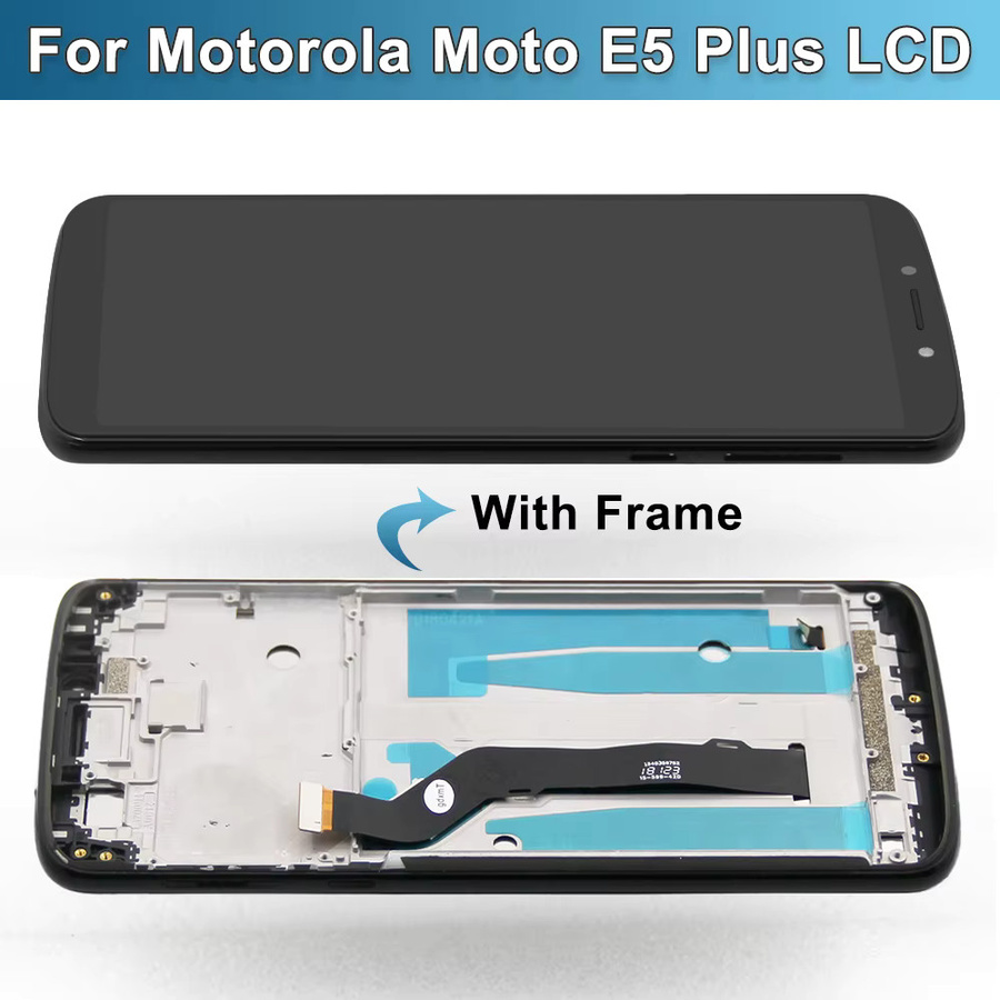 Motorola Moto E5 Plus LCD Display Touchscreen mit Rahmen in Schwarz, 6,0 Zoll - Bild 4