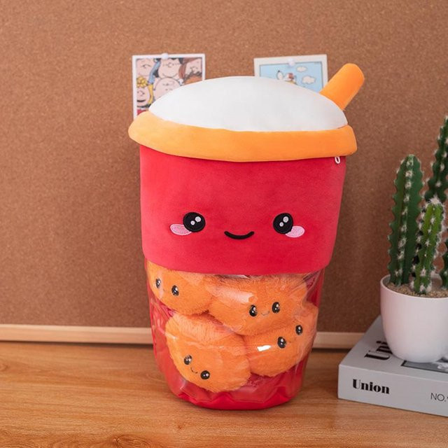 Yiran Health & Beauty Bubble Tea Plüschtier, 40cm, Bunt / Mehrfarbig - Bild 1