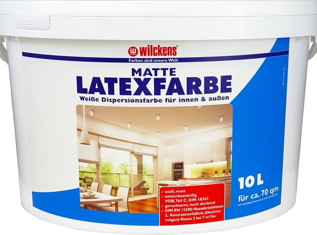 Wilckens Latexfarbe Weiß Matt, 10 l - Bild 1