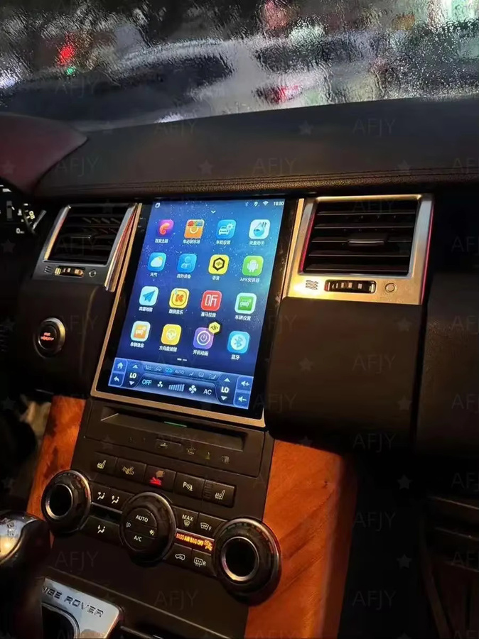 YANFU Autoradio mit Carplay, GPS Navigation und Touchscreen für Land Rover Range Rover Sport L320 (2009-2013), Schwarz - Bild 5