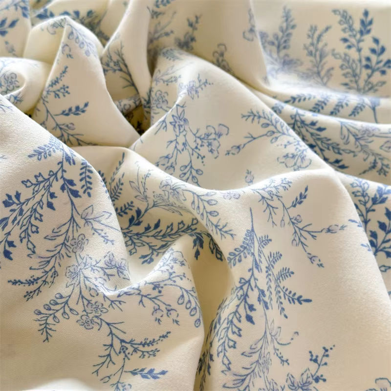 Bonenjoy Spannbettlaken aus gewaschener Baumwolle mit Blumenmuster, B/B: 90 x 200 cm - Bild 4