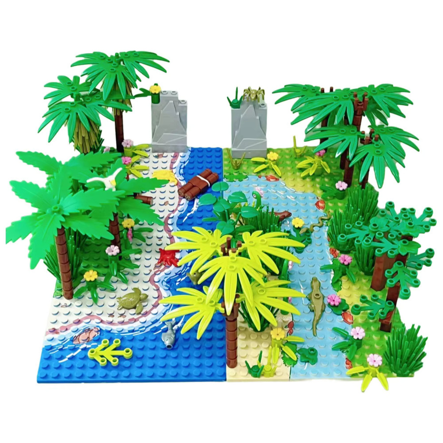 likaka MOC Regenwald Bausteine Spielzeug Set, Tiere, Bunt / Mehrfarbig - Bild 2