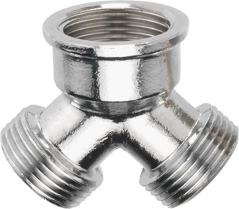 Cornat Verteilerstück aus Messing in Silber mit Innengewinde 3/4" - Bild 1