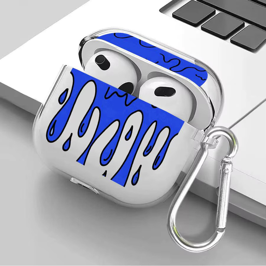 Fun Paint Graffiti Art Schutzhülle für Apple AirPods Pro 2, Pro 1, AirPods 3, AirPods 4 in Transparent Multicolour - Bild 3
