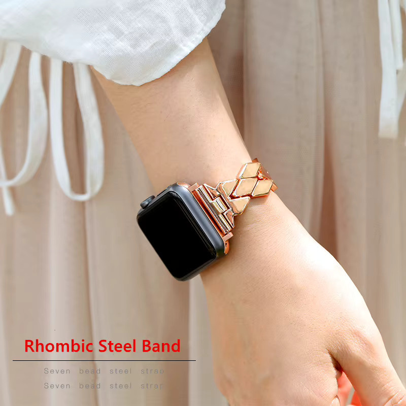 Uhrenarmband Edelstahl, Roségold, Unisex - Bild 3
