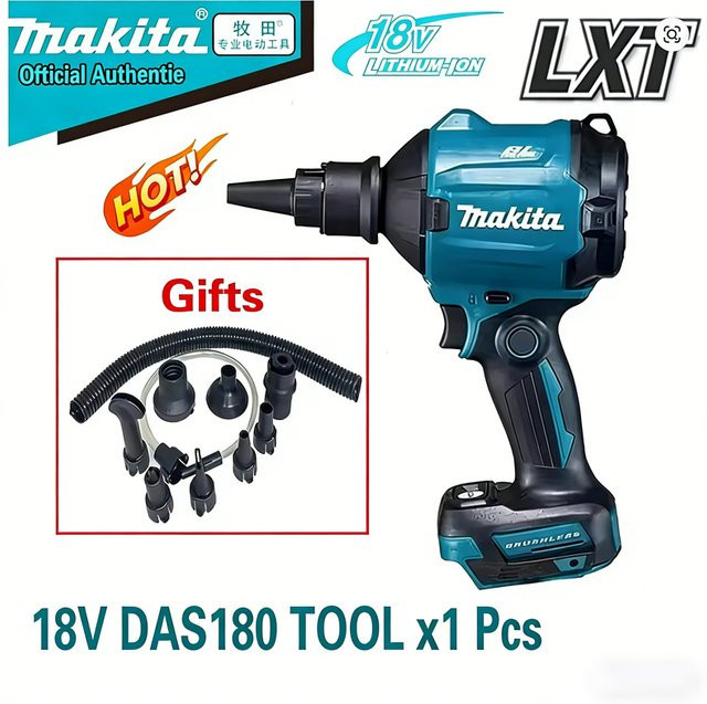 Makita DAS180 18V Lithium-Ionen Staubbläser Tragbare elektrische Luftpistole zum Reinigen von Staub - Bild 1