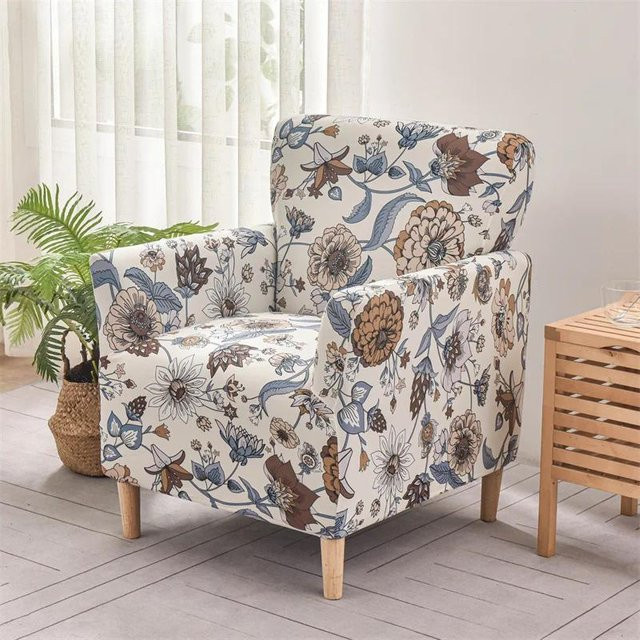Yiran Furniture Sesselbezug mit floralem Muster aus elastischem Spandex in Multicolour - Bild 1