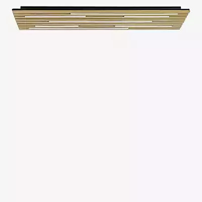 Paul Neuhaus Q-Akustik LED Deckenleuchte in Schwarz und Gold/Messing aus Metall - Bild 1