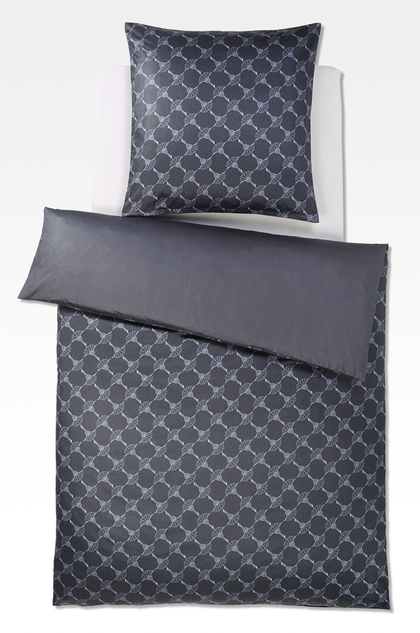 JOOP! Bettwäsche-Set Cornflower Gradient aus Mako-Satin in Blau und Grau, B/T/H: 135 x 200 cm und 40 x 80 cm - Bild 1