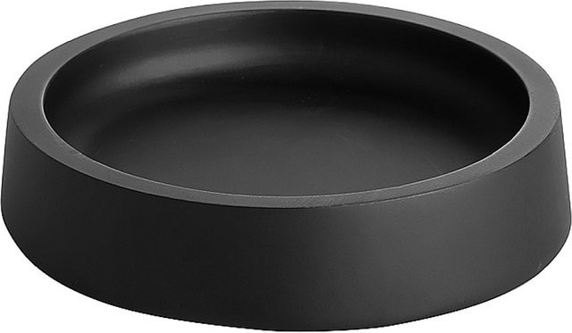 Brillantbad MAX Seifenablage aus Polyresin in Schwarz, B/T/H: 11,0 x 2,5 x 11,0 cm - Bild 1