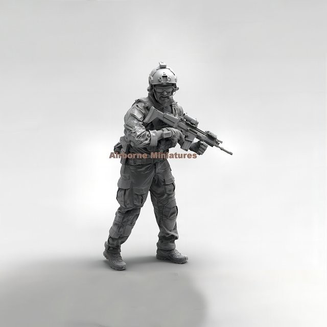 GK Resin-Modellfiguren-Bausätze, Militär, 1/16, unmontiert und unbemalt - Bild 1