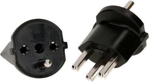 Max Hauri 169115 Steckeradapter in Schwarz - Bild 1