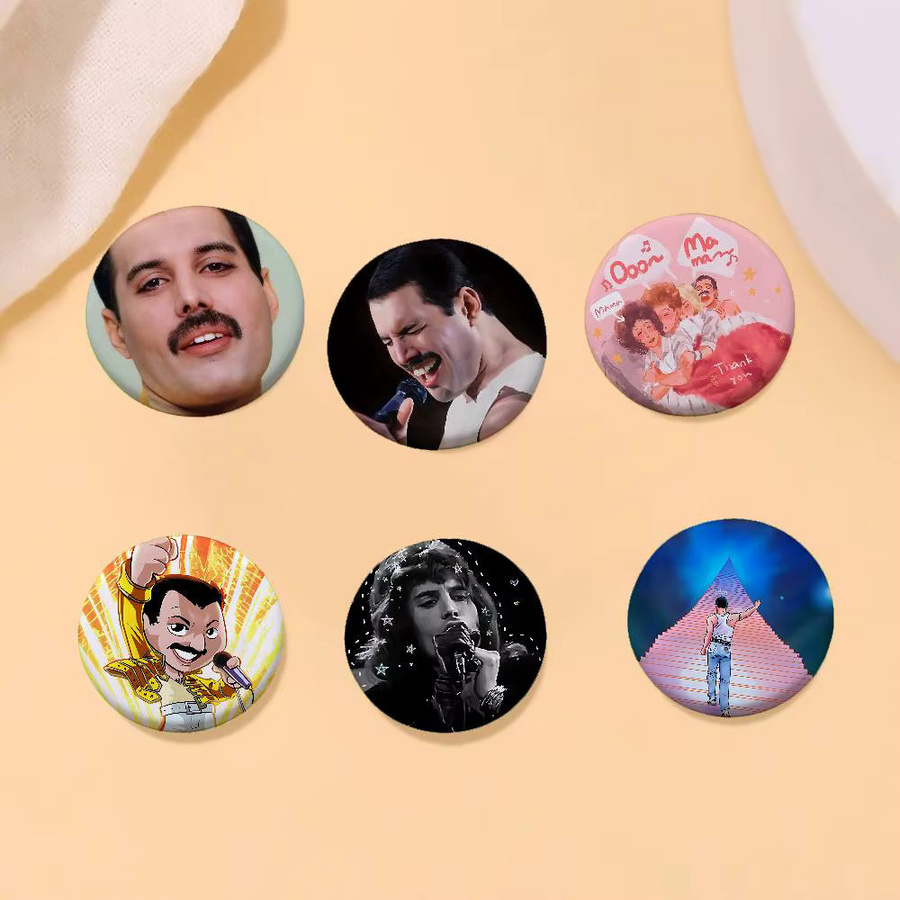 52TOYS Brosche Freddie Mercury Queen Abzeichen, Bunt - Bild 2
