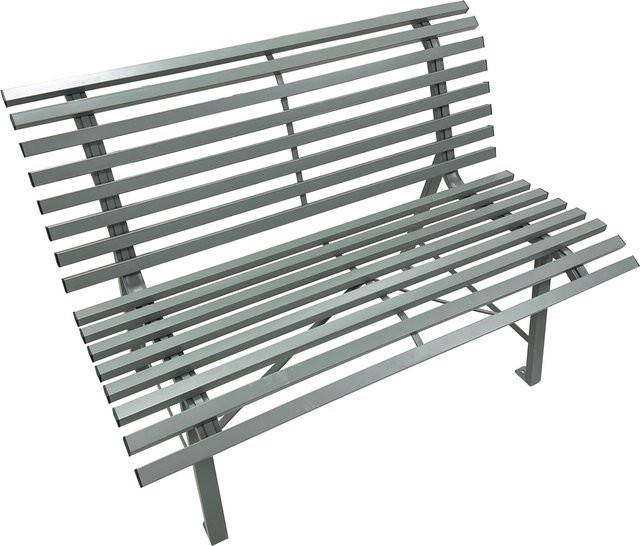 Greemotion Gartenbank Palermo aus Stahl in Grau B/T/H: 116 x 81,5 x 60 cm - Bild 1