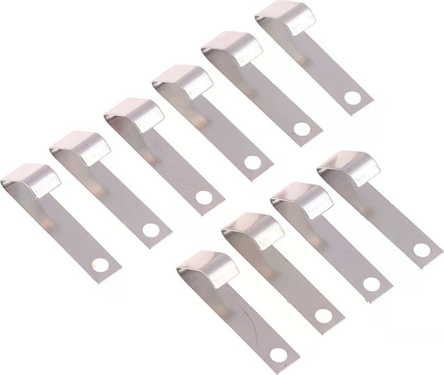 N2HAO Metall Federkontakt BC-5232-NI für 9V und AA Batterien in Silber - Bild 1