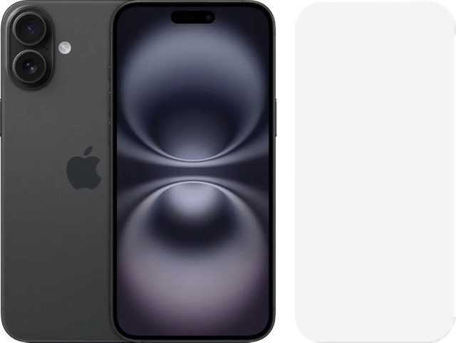 Apple iPhone 16 Plus 128GB Schwarz mit BlueBuilt Panzerglas - Bild 1