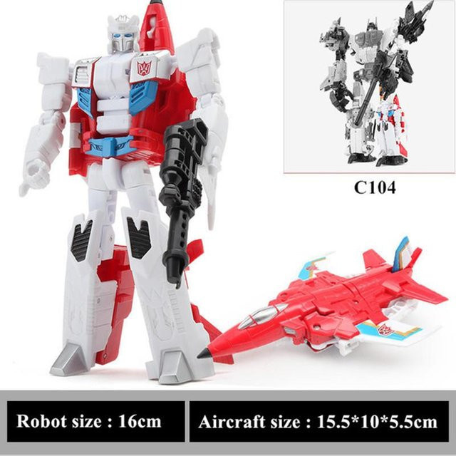 Haizhixing 5-in-1 Verwandlungsspielzeug, Roboter, Auto, Flugzeugmodell, ab 14 Jahre - Bild 1